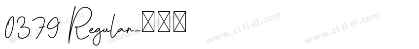 0379 Regular字体转换